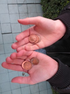 My son Brendan finds pennies in the street every day. He calls it ABUNDANCE HUNTING!